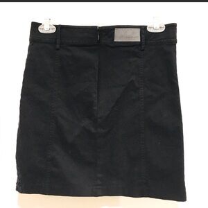 CARMAR Black Mini skirt Distressed NWT
